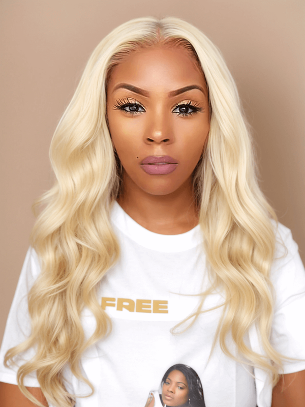 UNice 100% Virgin Human Hair 3PCS 613 Blonde Color Body Wave With 4x4 Lace Closure