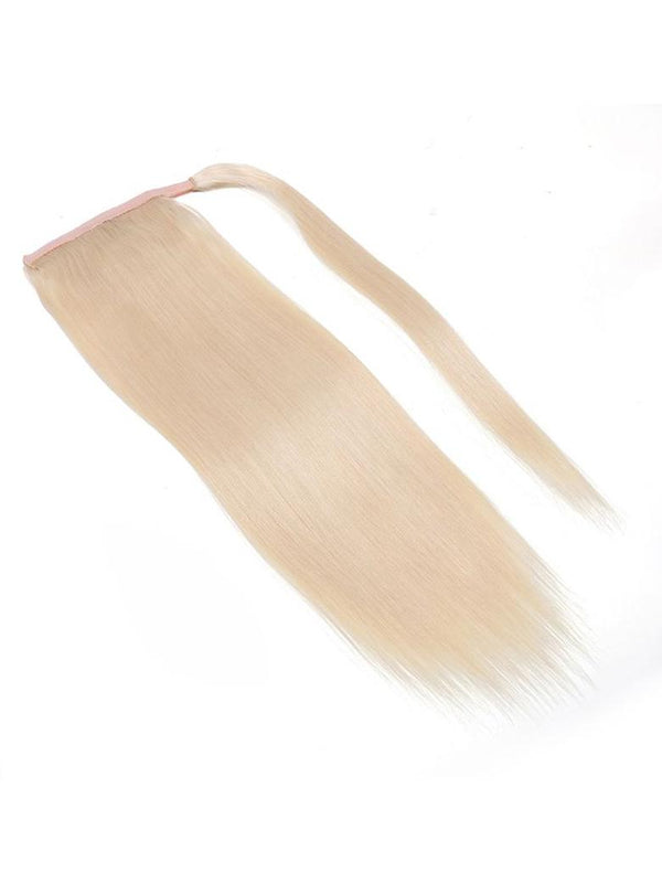 UNice 613 Blonde Straight Clip In Ponytail Extension Human Hair