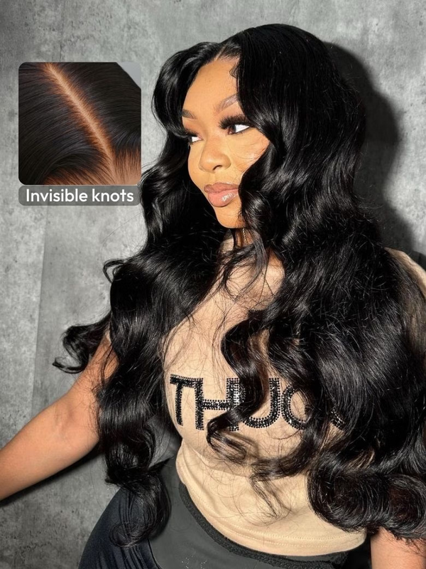 Byebye Knots Wig 7x5 Glueless Lace Body Wave Wig Adjustable Cap Easy Install