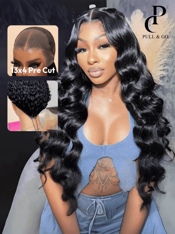 [Pay 24" Get 26"]13x4 Pre-Everything™ Transparent Lace Front 3D Body Wave Wig Super Secure Real Ear To Ear With Invisi Drawstring