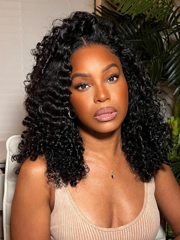 [200% Density] 7x5 Bye-Bye Knots Jerry Curly Wig With Bleached Invisible Knots With Baby Hair& 13X4 Pre Everything Curly Wig