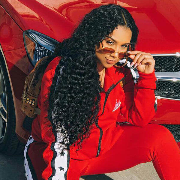 One More Deep Wave 3 Bundles with 4x4 Lace Closure 10A Virgin Peruvian Human Hair