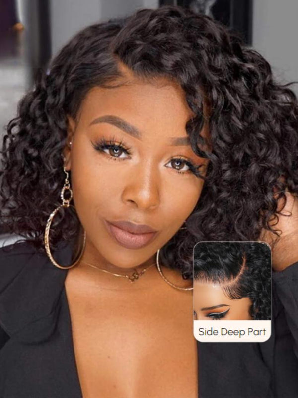7x5 Bye-bye Knots Lace Wig Short Curly Spring Bob Wig