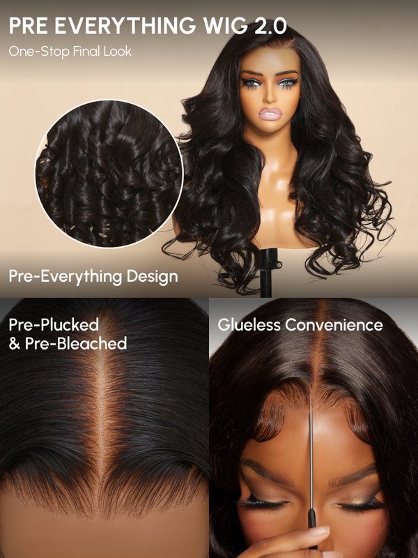 [Flash Sale] UNice 7x5 Bye-Bye Knots & 13x4 Pre-Everything Lace Frontal Layered Straight Purple Black Cherry Wig