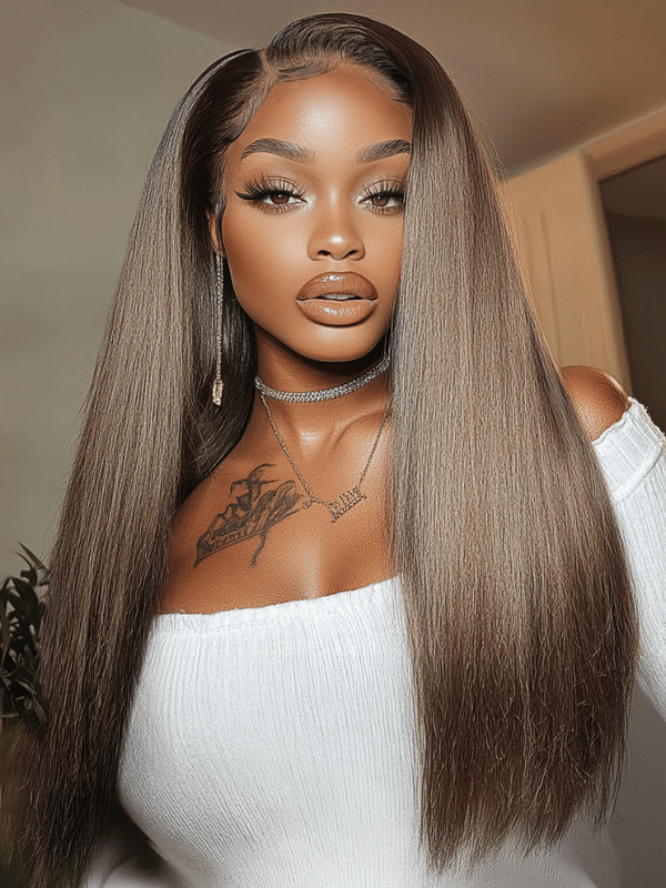 [20''= $99] UNice 13x4 Pre-Everything Lace Frontal Ash Brown Straight Wig