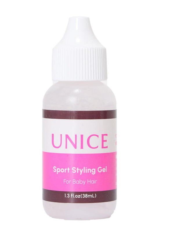 UNice Edge Control Gel Sport Styling,Pro Strong Hold, Water-based, No Flaking, 1 Bottle 38ml