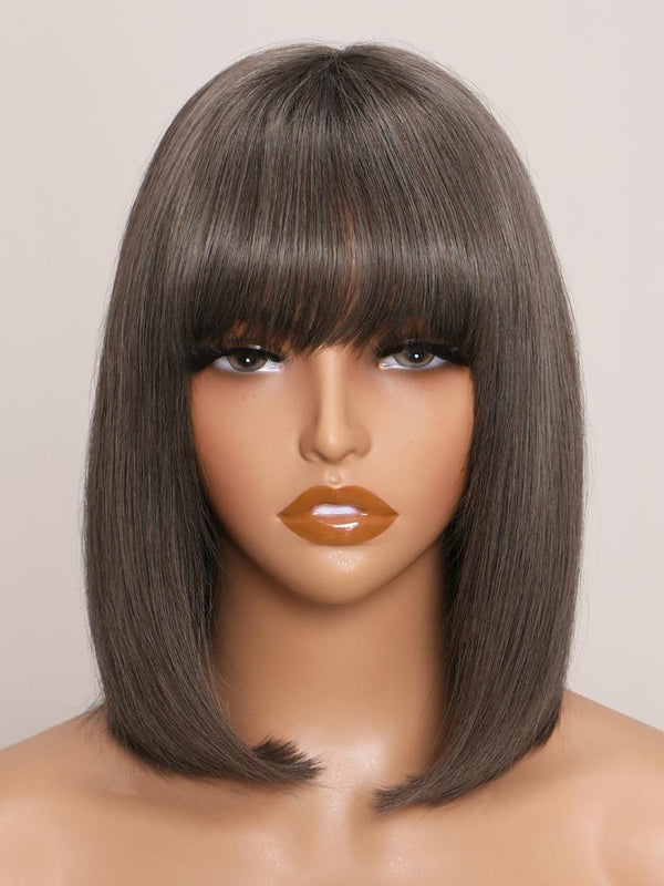 KALI -12" OPEN CAP STRAIGHT HUMAN HAIR WIG