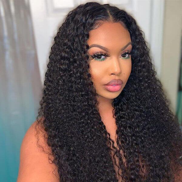 360 Lace Frontal Wigs For Women Curly Hair Transparent Breathable Lace Wig