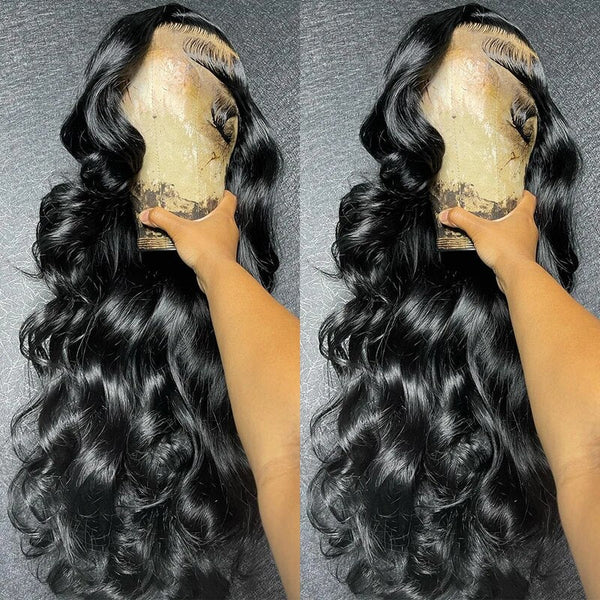 Glueless Body Wave Lace Front Wig 13x4 HD Transparent Lace Human Hair Wigs Pre Plucked Ready To Wear Wig