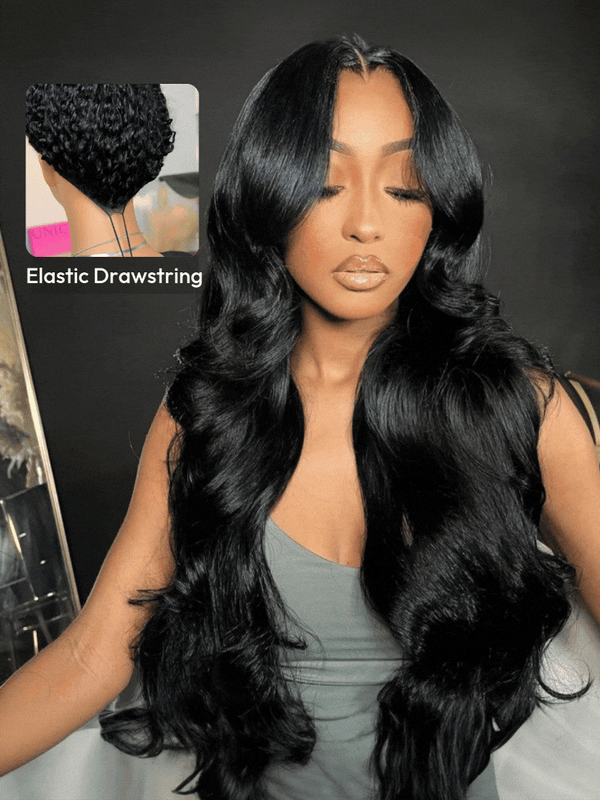 13x4 Pre-Everything™ Transparent Lace Front 3D Bouncy Body Wave Wig Real Ear To Ear With Invisi Drawstring