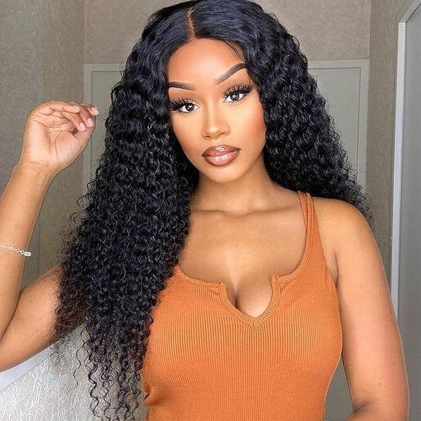 Curly 13x6 Lace Front Wigs 200 Density HD Transparent Lace