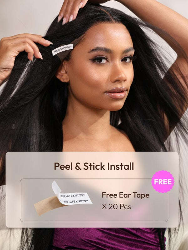 HD Bye-Bye Cap™ Wig 13x4 Invisible Lace Frontal Body Wave Black Wig 180% Density