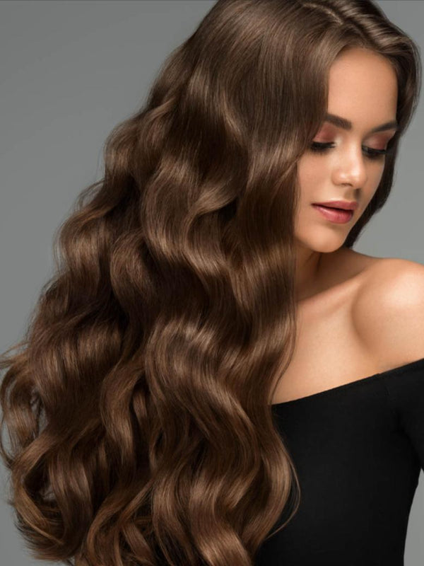 UNice Chocolate Brown Human Hair Clip In Extension