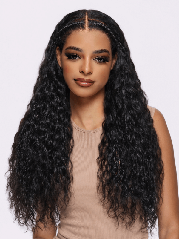 Bye-Bye Knots Wig 7x5 Glueless Lace Natural Black Braided Wig