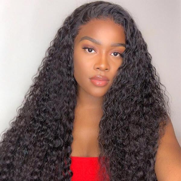 Deep Wave Human Hair Wigs 13x4 Lace Front Wig 250% Density Lace Wigs