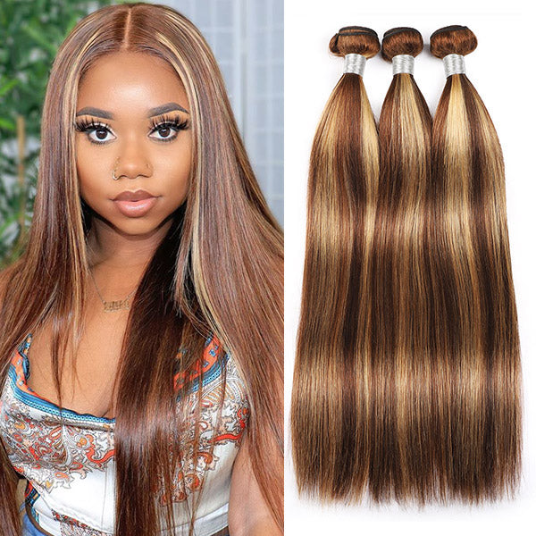 One More Highlight Bundles Brown with Blonde Ombre Color