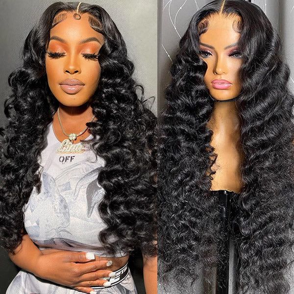 12A Upgrade 13x4 Lace Front Wig High Quality Loose Deep Wave Glueless Human Hair Lace Wigs For Women