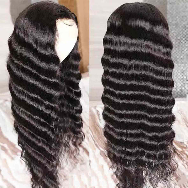Loose Deep Wave 6x6 Closure Wig Transparent Lace Virgin Hair Wig