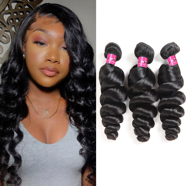 One More Brazilian Loose Wave Hair 3 Bundles Human Remy Hair