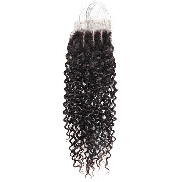 Virgin Hair Curly Hair 4*4 Lace Closure 1 Piece