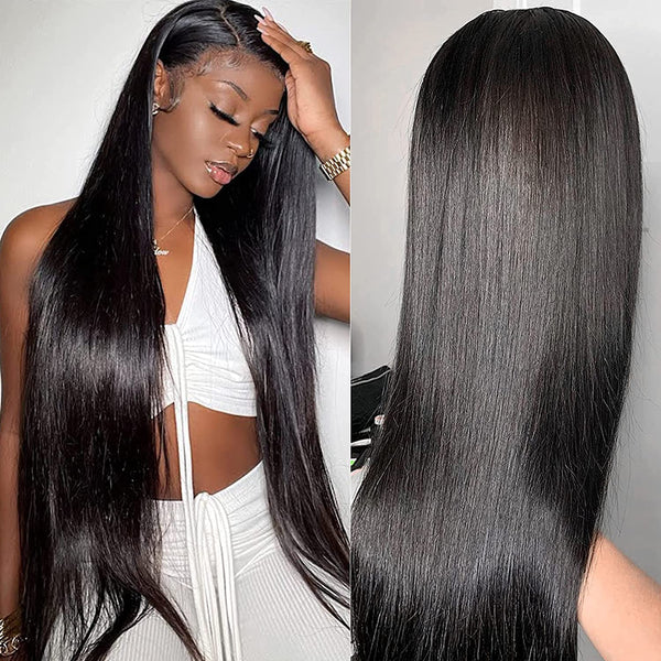 Straight Lace Front Wigs HD Lace Wig Straight Human Hair Wig Invisible 13x4 Lace Front Wig
