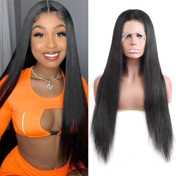T-Part Lace Wig Straight Human Hair Lace Front Wigs